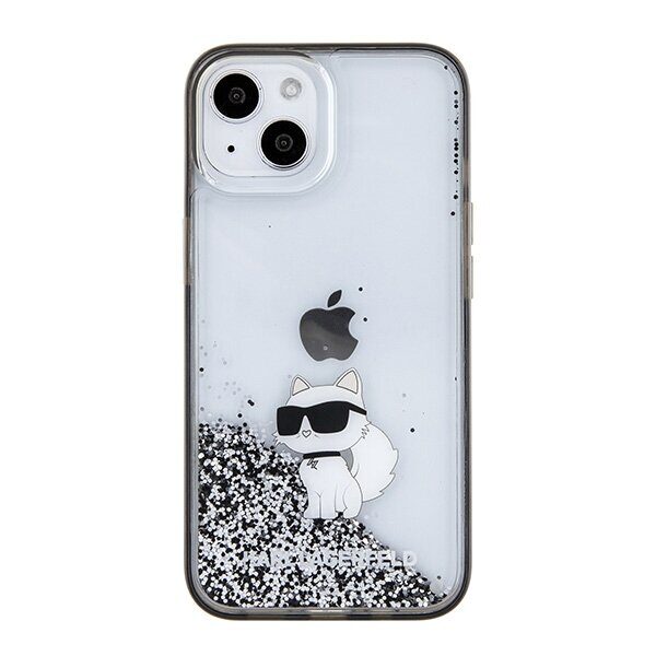 Karl Lagerfeld Liquid Glitter Choupette case for iPhone 15 - transparent - imagine 3