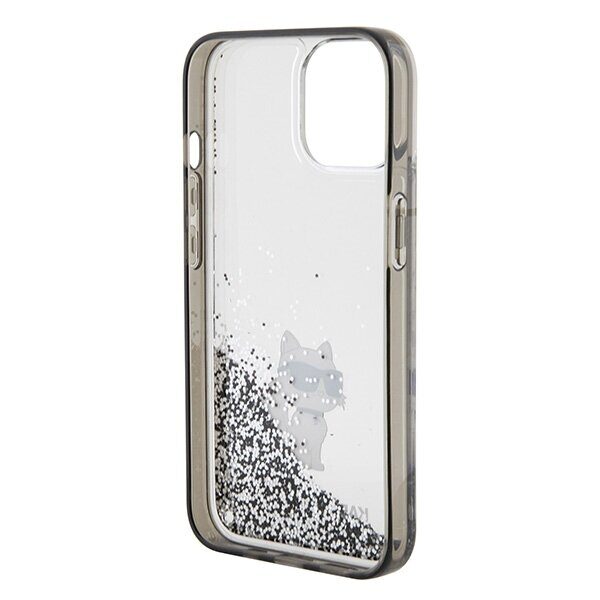 Karl Lagerfeld Liquid Glitter Choupette case for iPhone 15 - transparent - imagine 7