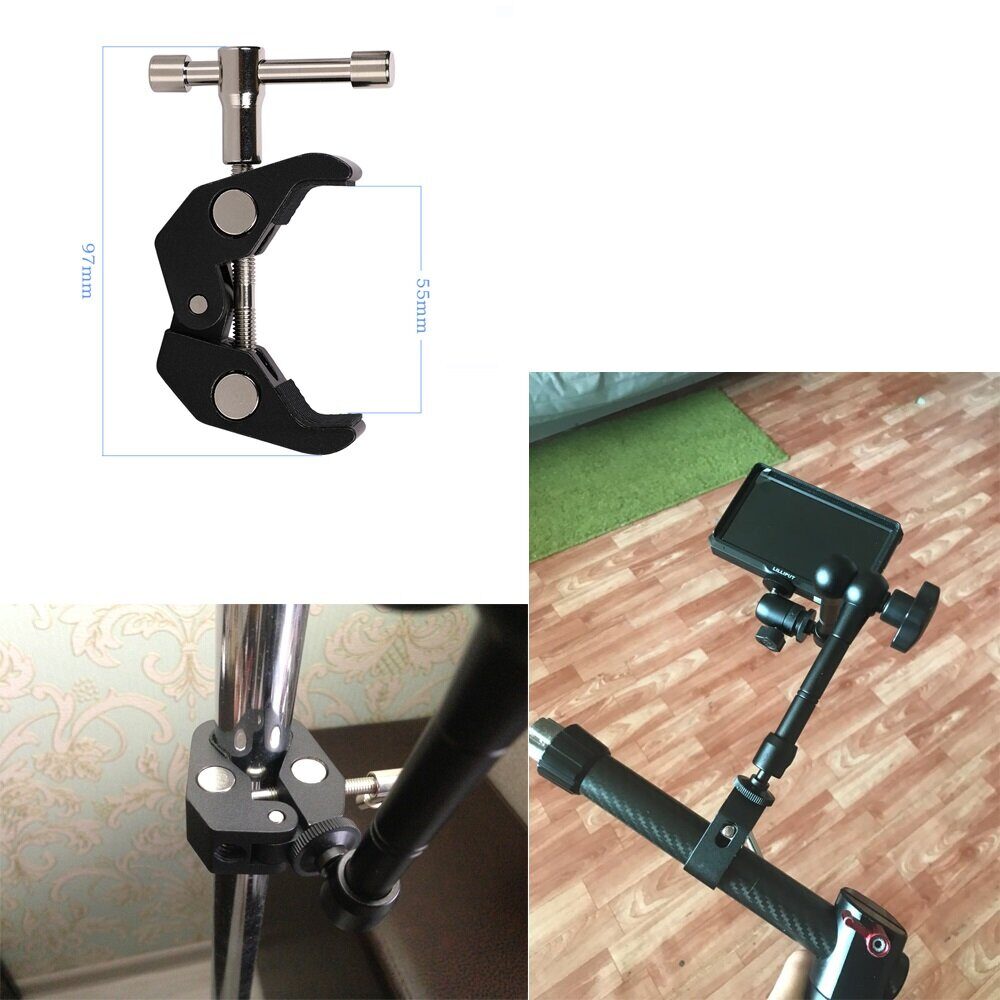 Clamp holder for camera, camera, microphone - imagine 10
