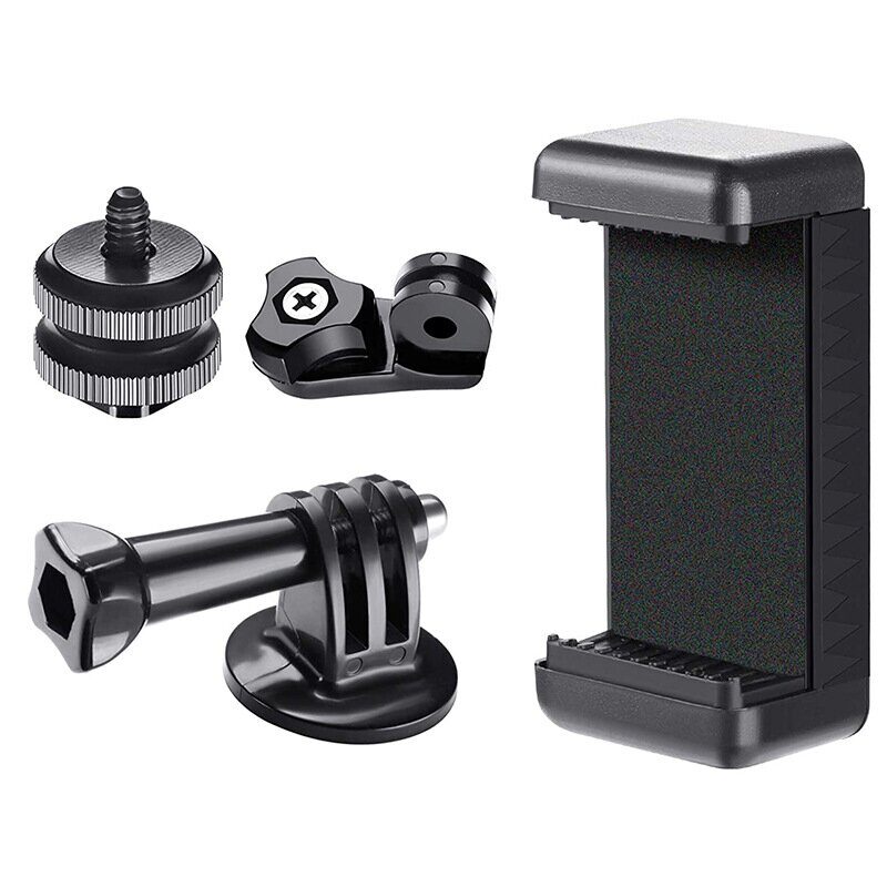 Phone/Sports Camera Holder with Adapter - Black - imagine 4