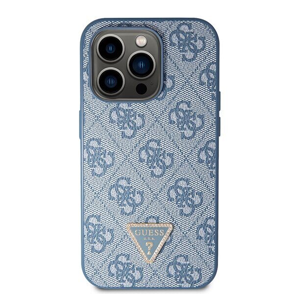 Guess GUHCP14LP4TDSCPB iPhone 14 Pro 6.1" blue/blue hardcase Crossbody 4G Metal Logo - imagine 3