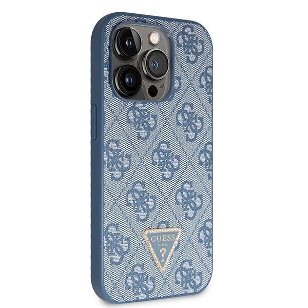 Guess GUHCP15LP4TDSCPB iPhone 15 Pro 6.1" blue/blue hardcase Crossbody 4G Metal Logo - imagine 4