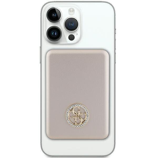 Guess MagSafe 4G Strassed Metal Logo induction power bank 5W 3000mAh - gold - imagine 2