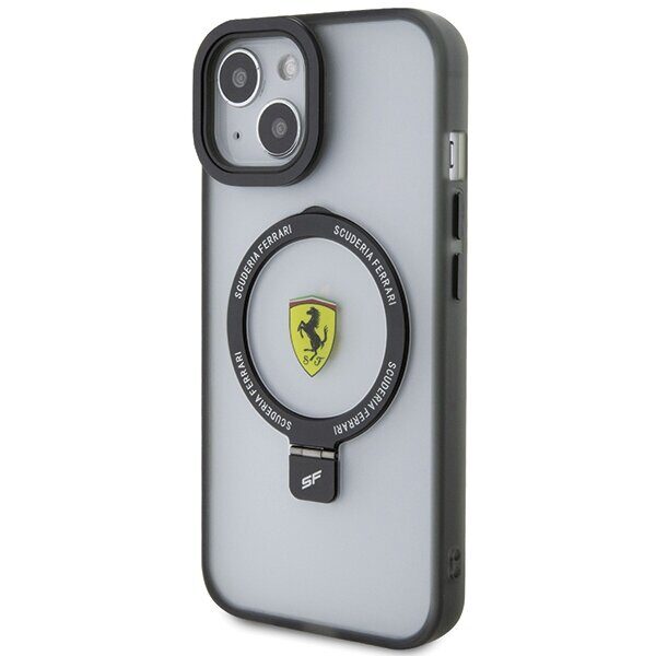 Ferrari FEHMP15SUSCAH iPhone 15 6.1" transparent hardcase Ring Stand 2023 Collection MagSafe - imagine 2