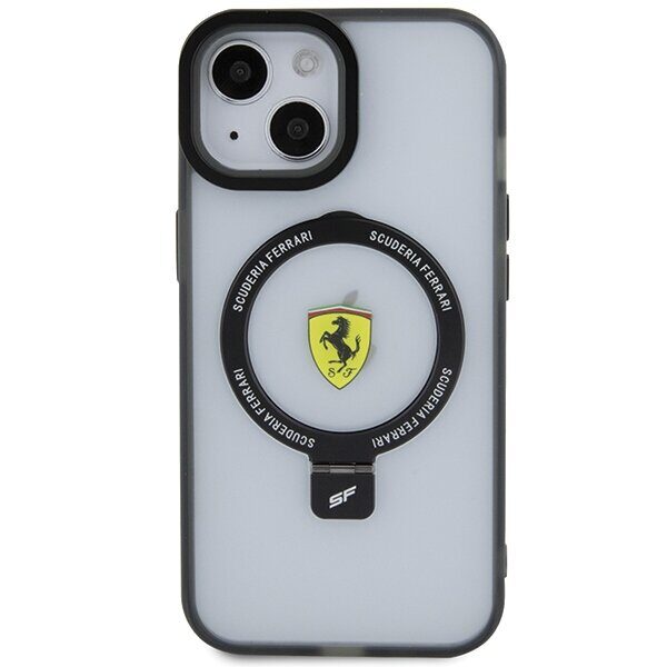 Ferrari FEHMP15SUSCAH iPhone 15 6.1" transparent hardcase Ring Stand 2023 Collection MagSafe - imagine 3