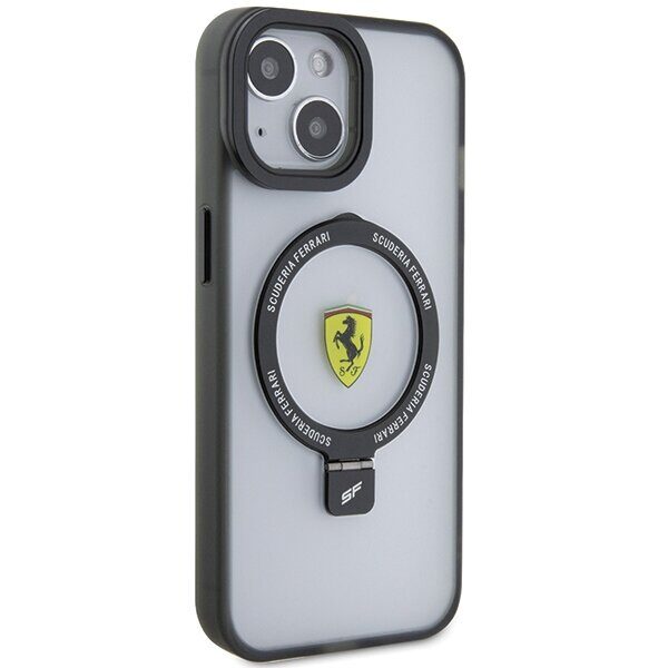 Ferrari FEHMP15SUSCAH iPhone 15 6.1" transparent hardcase Ring Stand 2023 Collection MagSafe - imagine 4