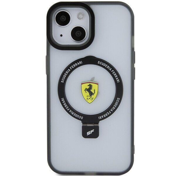 Ferrari FEHMP15SUSCAK iPhone 15 6.1" black/black hardcase Ring Stand 2023 Collection MagSafe - imagine 3