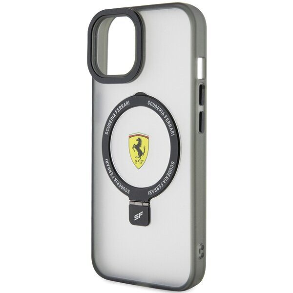 Ferrari FEHMP15SUSCAK iPhone 15 6.1" black/black hardcase Ring Stand 2023 Collection MagSafe - imagine 6