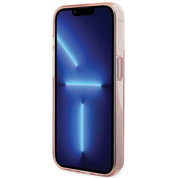 Karl Lagerfeld KLHMP15LHMRSKCP iPhone 15 Pro 6.1" pink/pink hardcase Ring Stand Karl&Choupette MagSafe - imagine 5