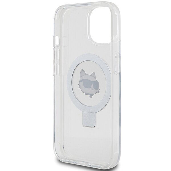 Karl Lagerfeld KLHMP15MHMRSCHH iPhone 15 Plus 6.7" white/white hardcase Ring Stand Choupette Head MagSafe - imagine 7