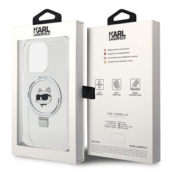 Karl Lagerfeld KLHMP15XHMRSCHH iPhone 15 Pro Max 6.7" white/white hardcase Ring Stand Choupette Head MagSafe - imagine 8