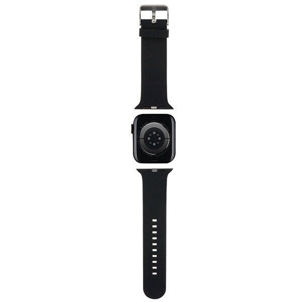 Karl Lagerfeld 3D Rubber Karl&Choupette Heads strap for Apple Watch 42/44/45/49mm - black - imagine 2