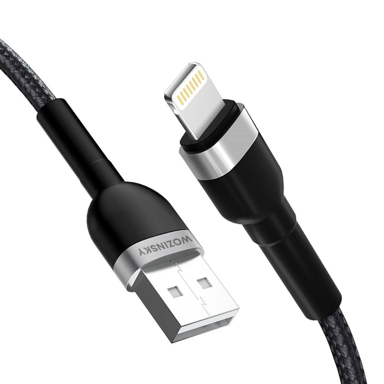 Wozinsky WNBAL2 USB-A / Lightning 2.4A cable 2 m - black - imagine 2