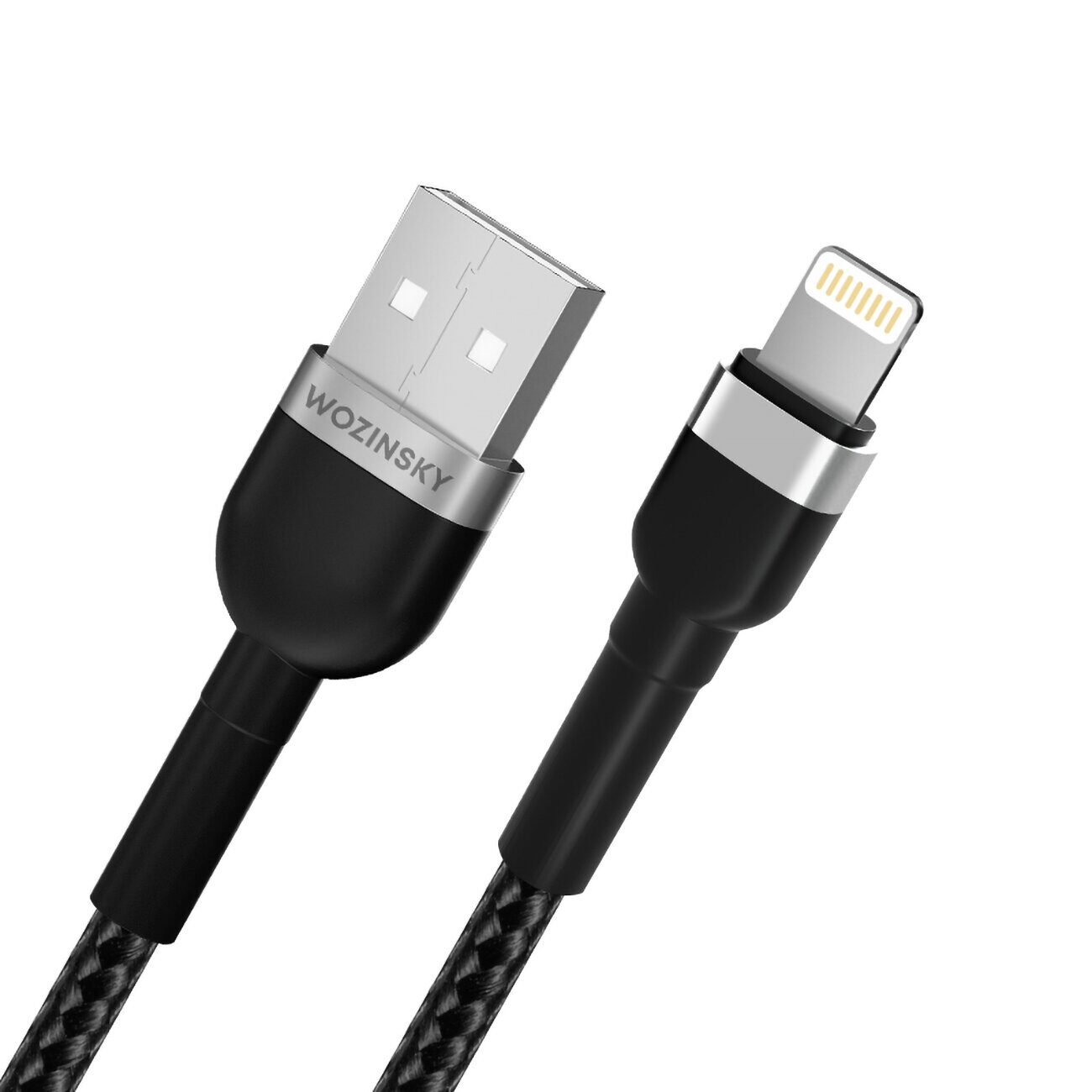 Wozinsky WNBAL2 USB-A / Lightning 2.4A cable 2 m - black - imagine 4