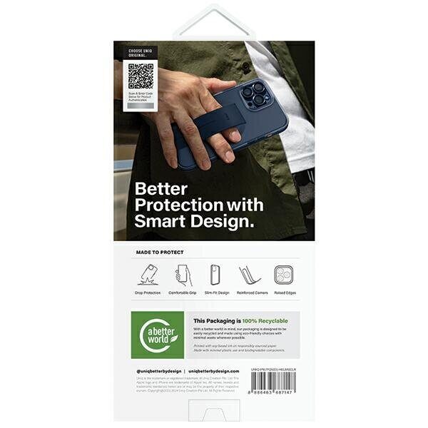 Uniq Heldro Mag Magclick Charging case for iPhone 15 Pro Max - transparent - imagine 3