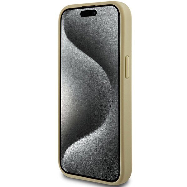 Hello Kitty Leather Kitty Head MagSafe case for iPhone 14 - gold - imagine 5