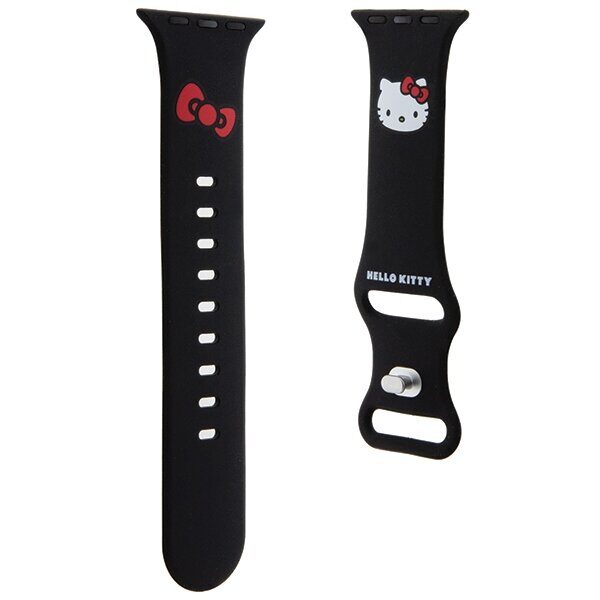 Hello Kitty Silicone Kitty Head strap for Apple Watch 38/40/41mm - black - imagine 3