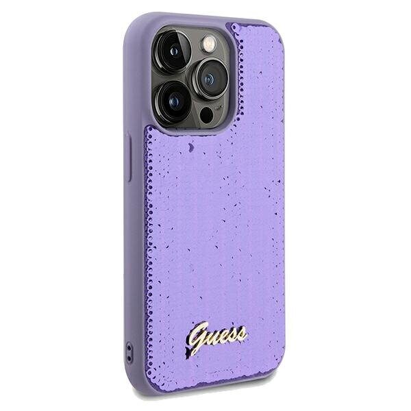 Guess Sequin Script Metal case for iPhone 13 Pro Max - purple - imagine 4