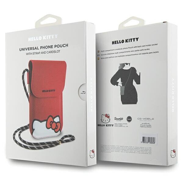 Hello Kitty Leather Hiding Kitty Cord bag - red - imagine 6