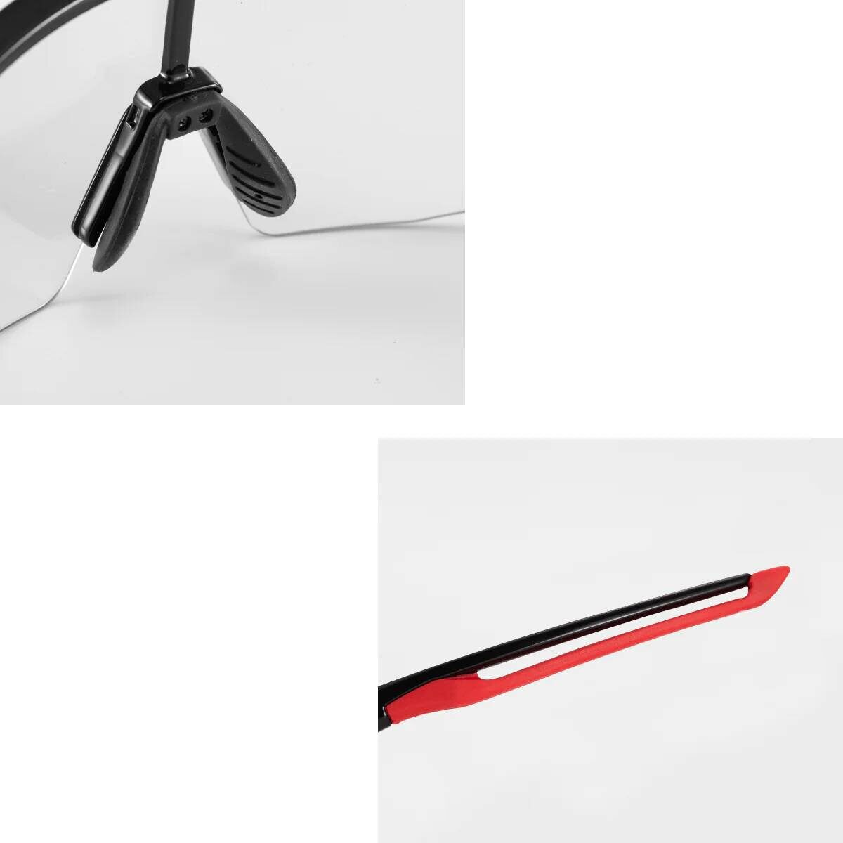 Rockbros 10173 Photochromic UV400 Cycling Glasses - Black and Red - imagine 3