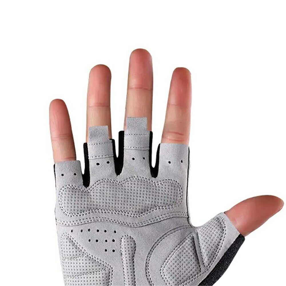Rockbros S109GR cycling gloves, size M - gray - imagine 4