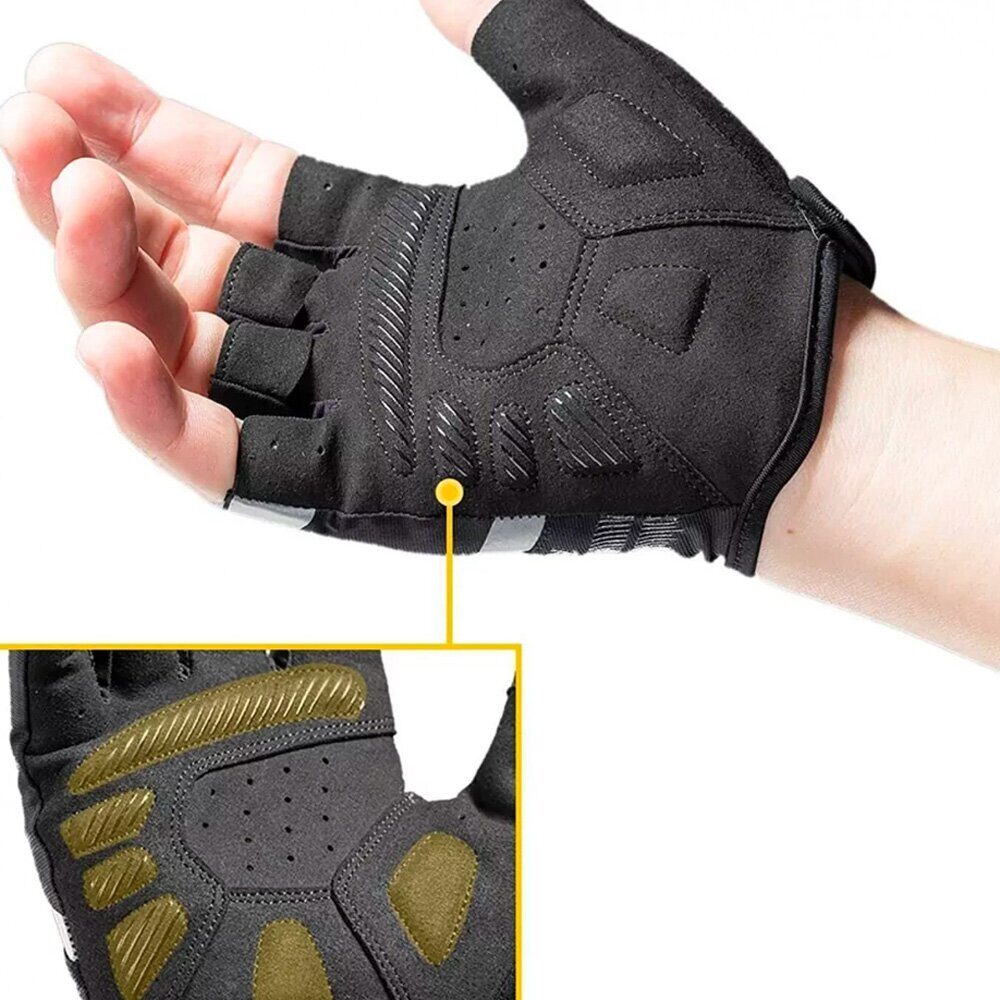 Rockbros S247 M cycling gloves - black - imagine 3