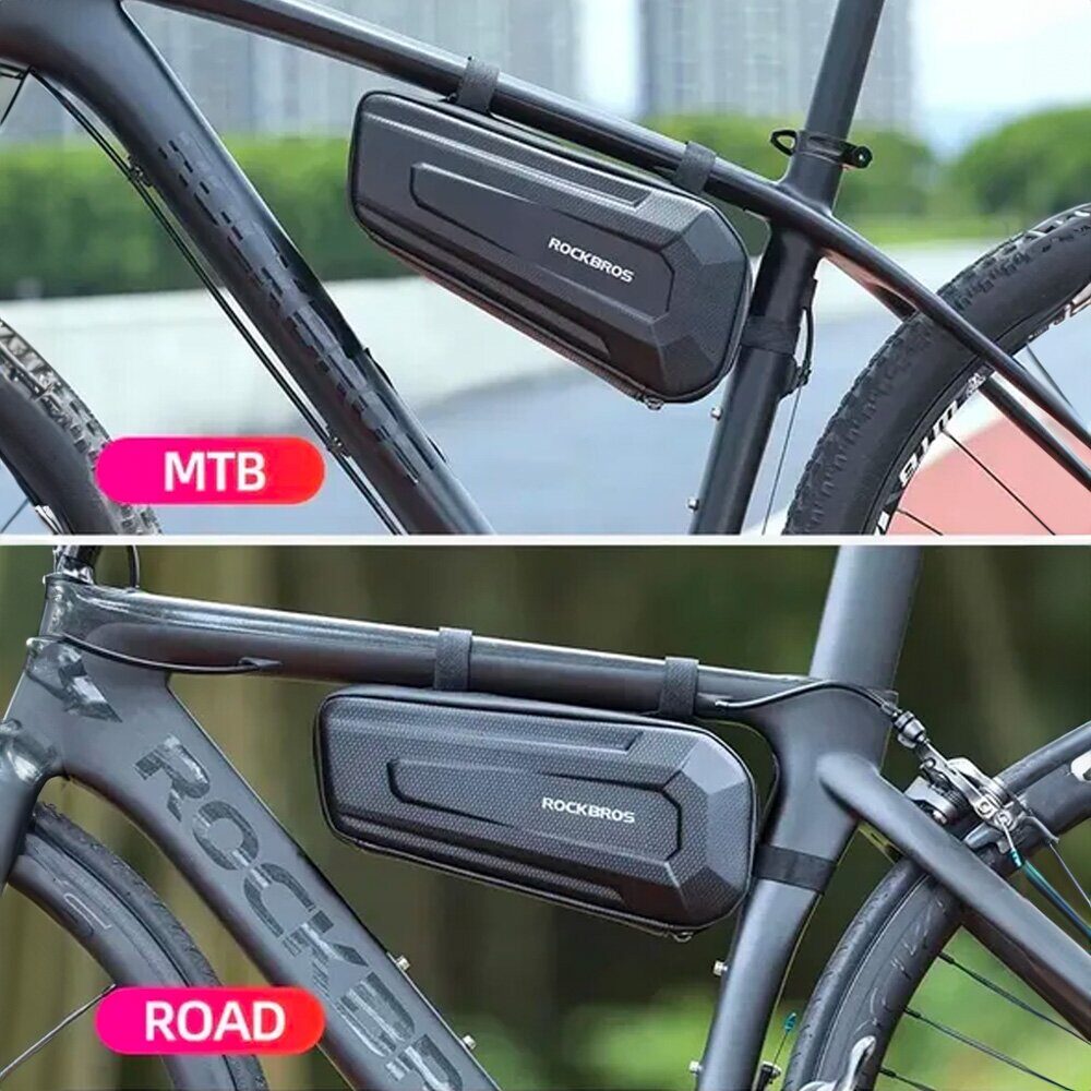 Rockbros B67 waterproof frame bike bag - black - imagine 5