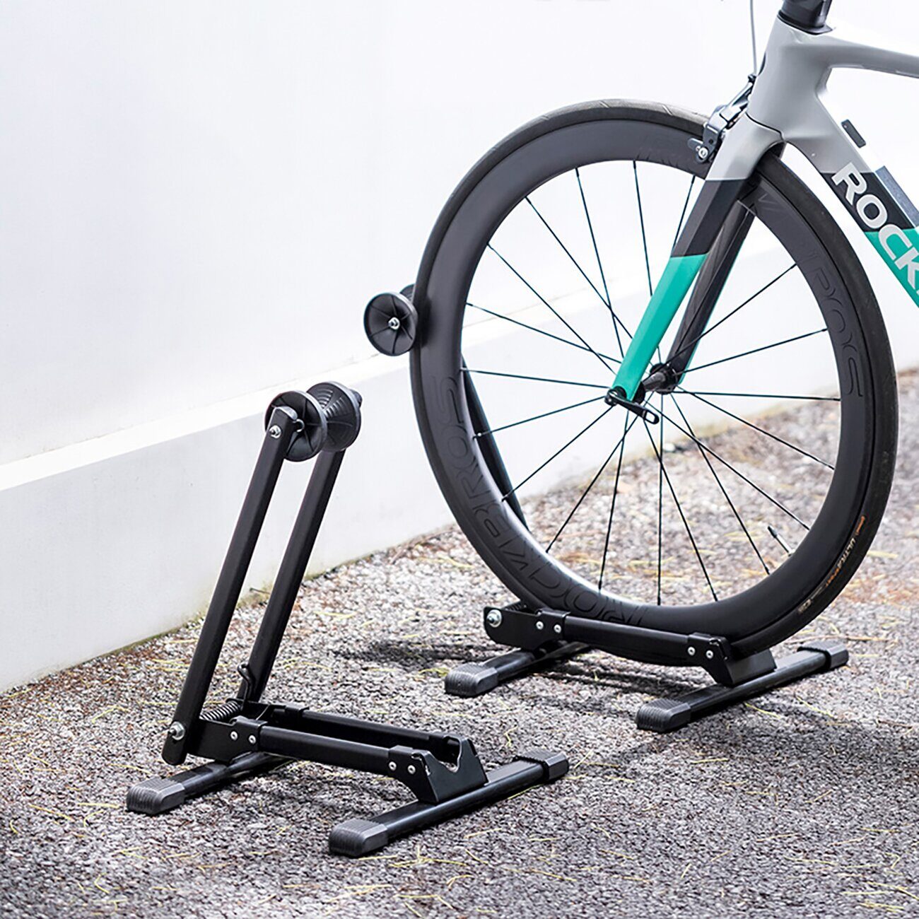 Rockbros 27210001001 Folding Bicycle Stand - Black - imagine 8
