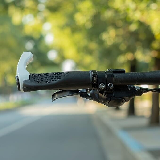 Rockbros BT1007W Bicycle Holder Set with Horns - White - imagine 6