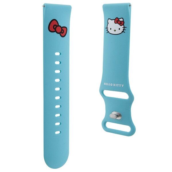 Hello Kitty Silicone Kitty Head strap universal 22mm - blue - imagine 3