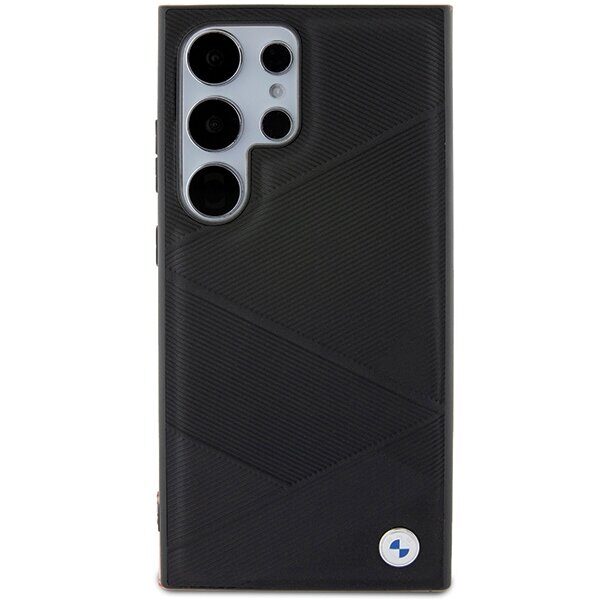 BMW BMHCS24L23RCGPK S24 Ultra S928 black/black hardcase Signature Leather Crossing Lines Pattern - imagine 3