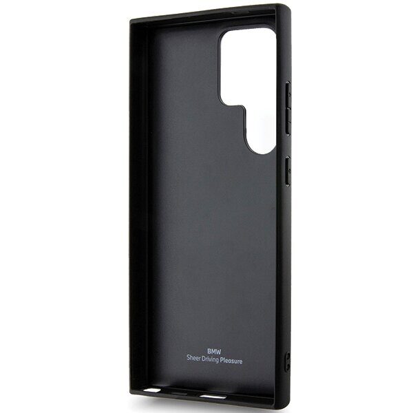 BMW BMHCS24L23RCGPK S24 Ultra S928 black/black hardcase Signature Leather Crossing Lines Pattern - imagine 7