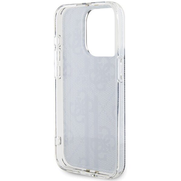Guess IML 4G Gold Stripe case for iPhone 15 Pro - black - imagine 7