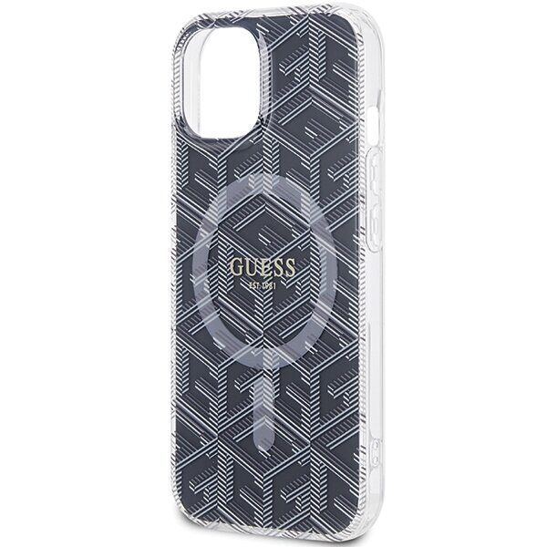 Guess IML GCube MagSafe case for iPhone 15 Plus / 14 Plus - black - imagine 6