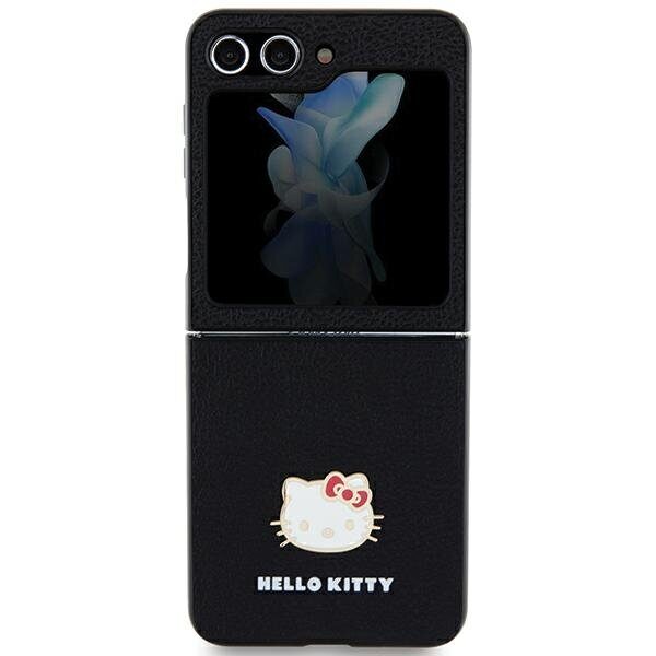 Hello Kitty Metal Logo Kitty Head case for Samsung Galaxy Z Flip 5 - black - imagine 3