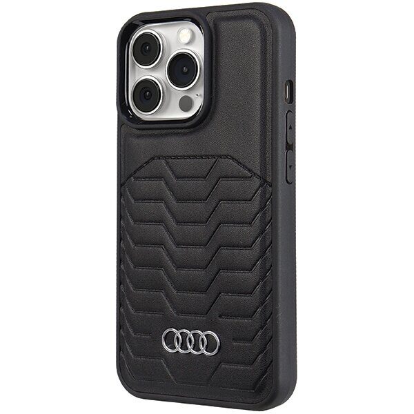 Audi Synthetic Leather case with MagSafe for iPhone 13 Pro Max - black - imagine 6