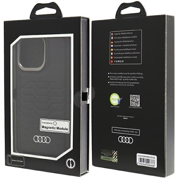 Audi Synthetic Leather case with MagSafe for iPhone 14 Pro Max - black - imagine 7
