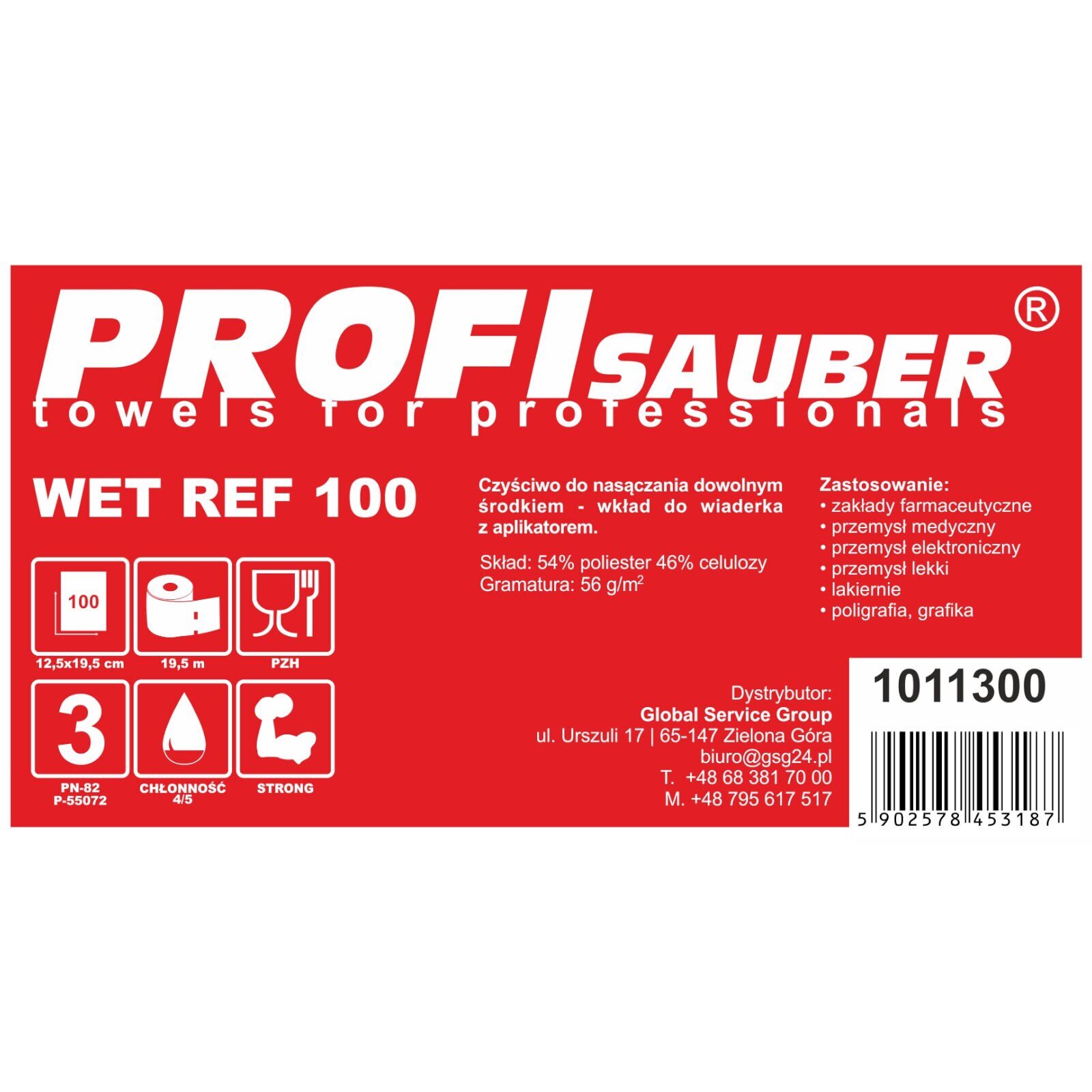 POWER ProfiSauber WET REF 100 soaking cloths - INSERT - imagine 2