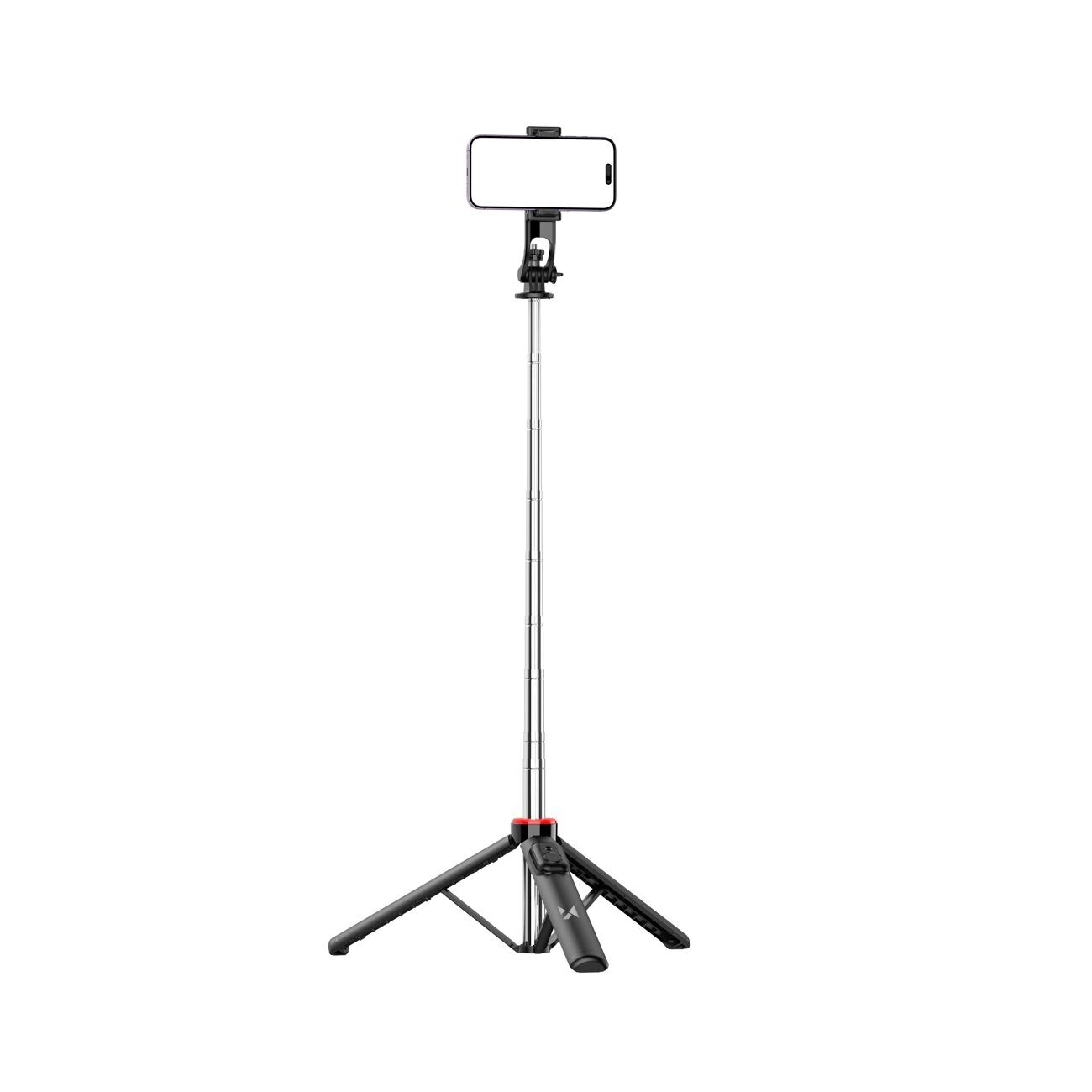 Wozinsky Selfie stick WC1Y3S telescopic tripod 1.3m with phone holder - black - imagine 2