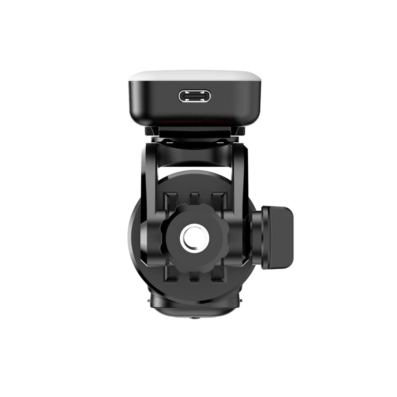Selfie stick WC13YDS telescopic tripod 1.3m with double lamp and phone holder - black - imagine 9