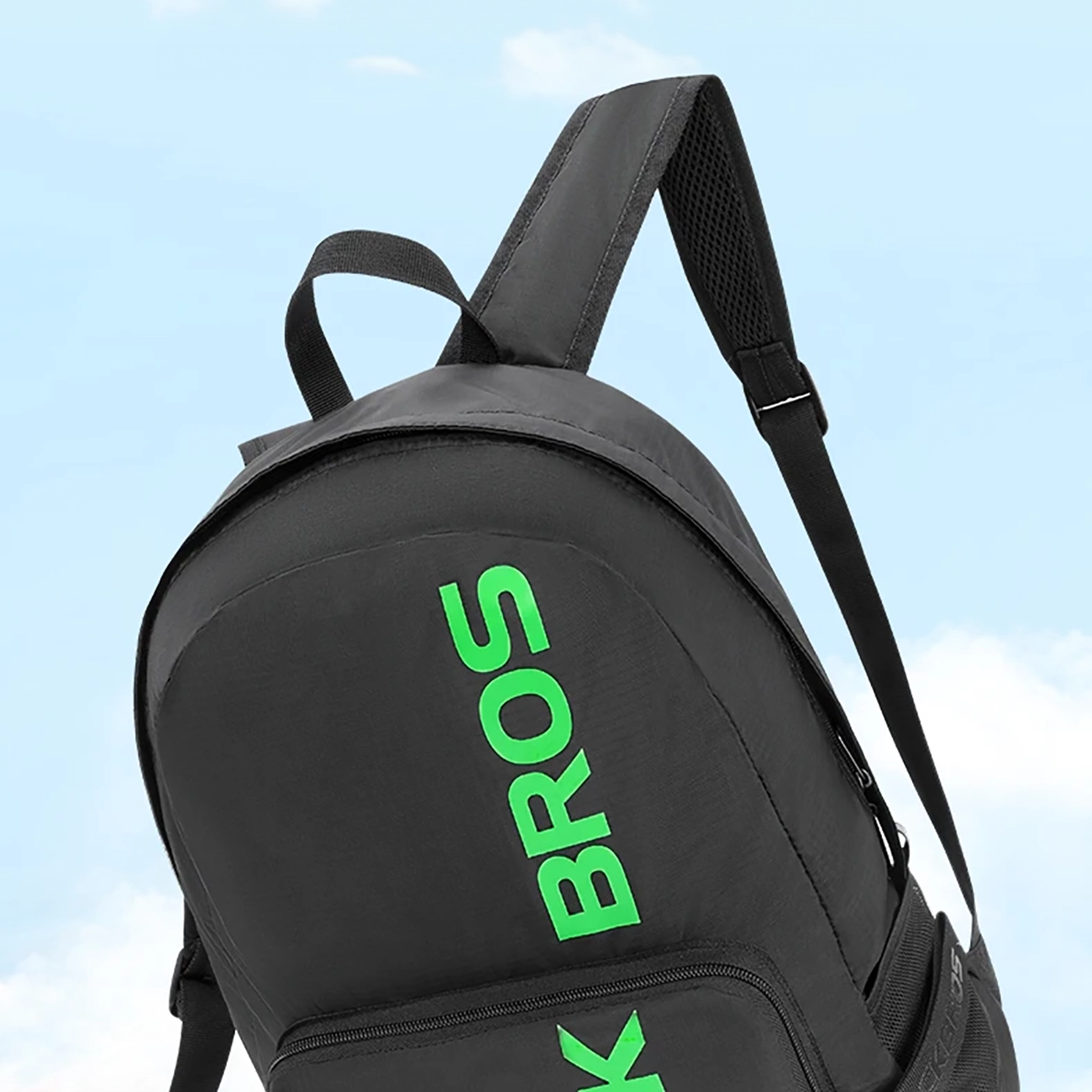 Rockbros H10-BK sports foldable backpack 18 l - black - imagine 10