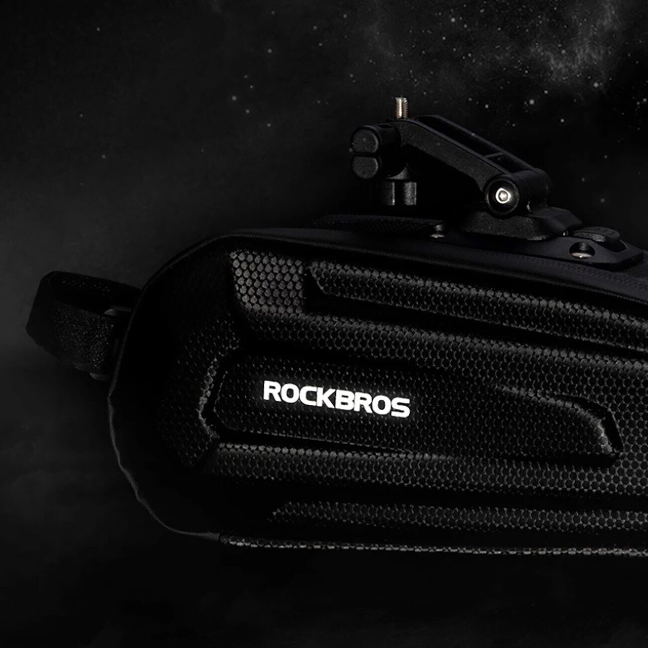 Rockbros B69 bicycle saddle bag 1.8l with easy release system - black - imagine 10