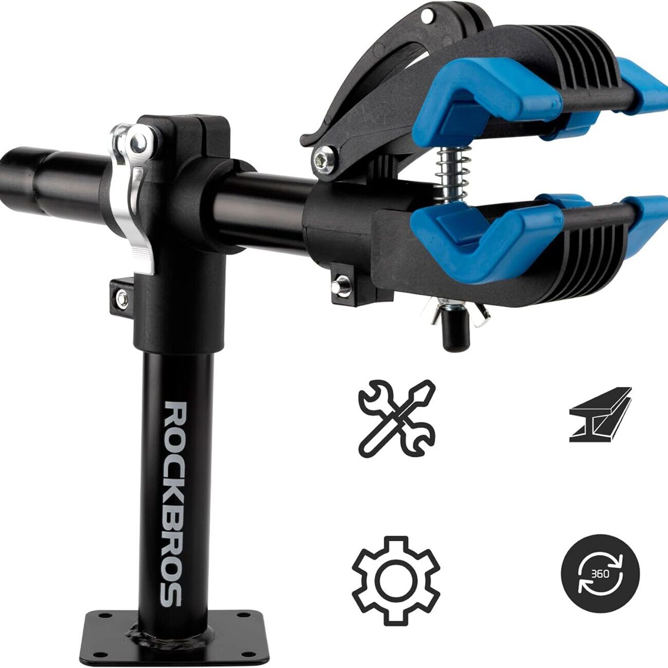 Rockbros 27210002001 Service Stand with Quick Releases for Bicycles - Black - imagine 5