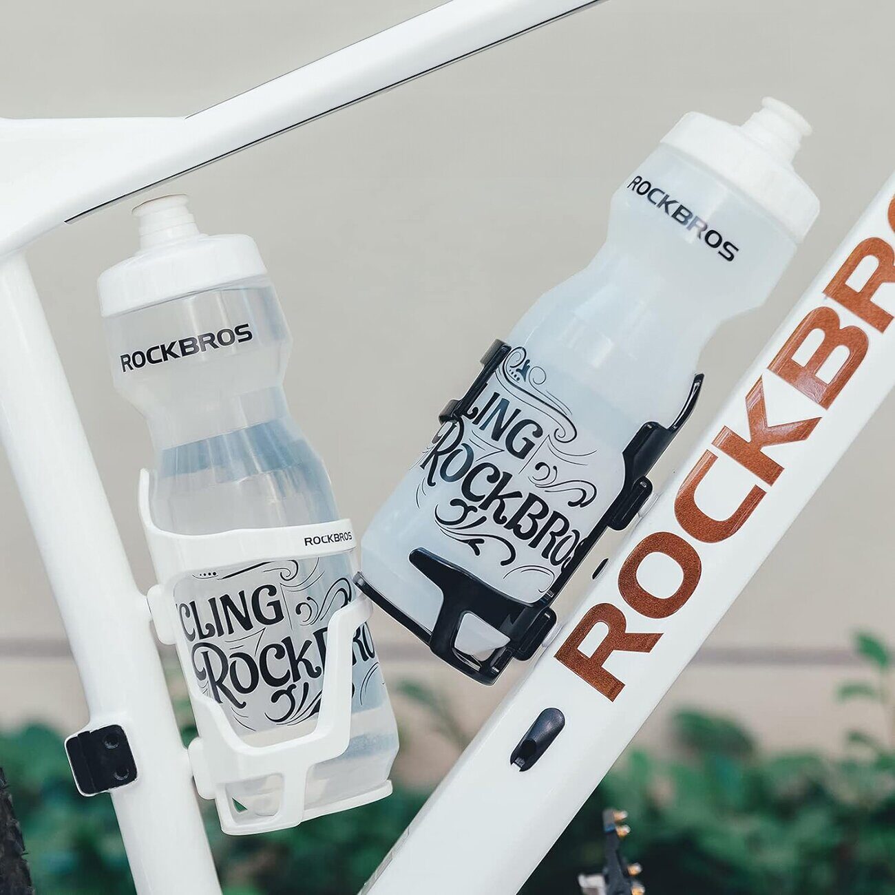 Rockbros 31210012002 bicycle bottle holder - white - imagine 4