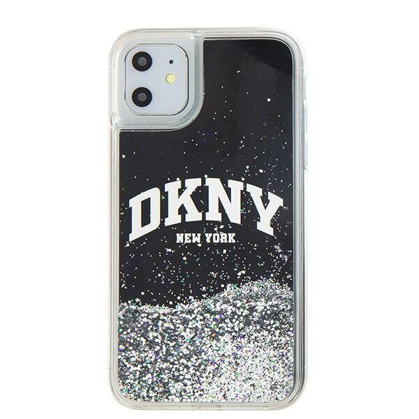 DKNY Liquid Glitter Big Logo case for iPhone 11 / Xr - black - imagine 8