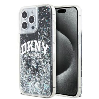 Case DKNY Liquid Glitter Big Logo na iPhone 15 Pro Max - black