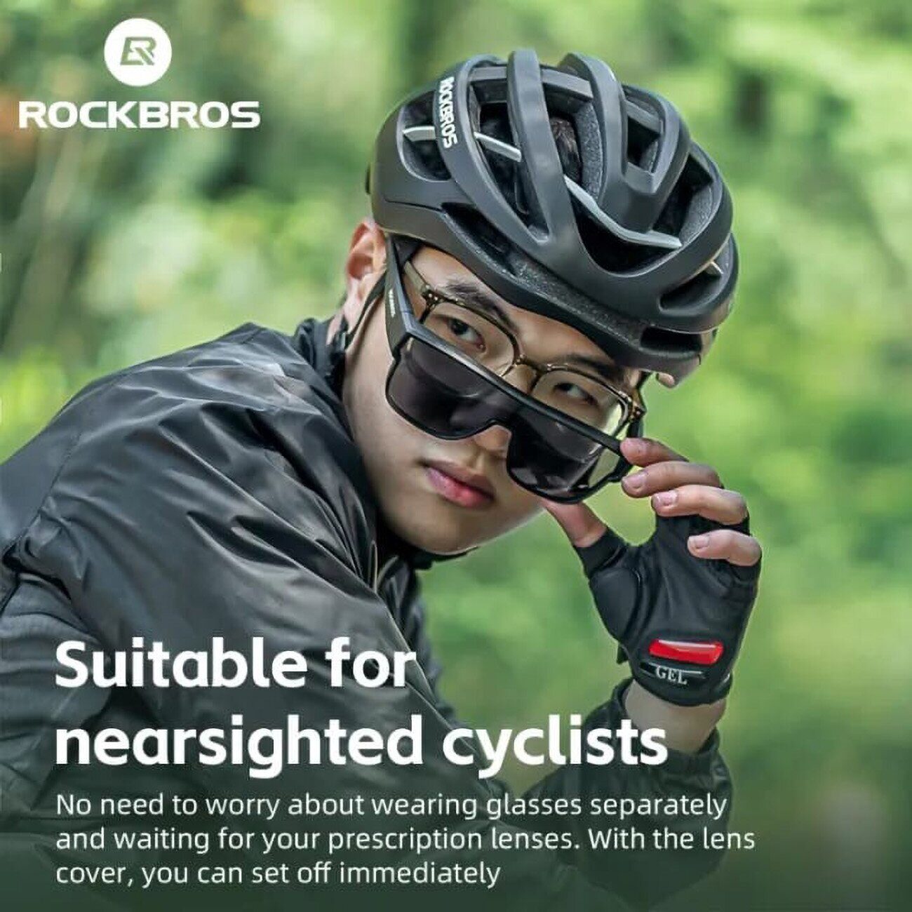 Rockbros SP304 Polarized Cycling Glasses - Black - imagine 7
