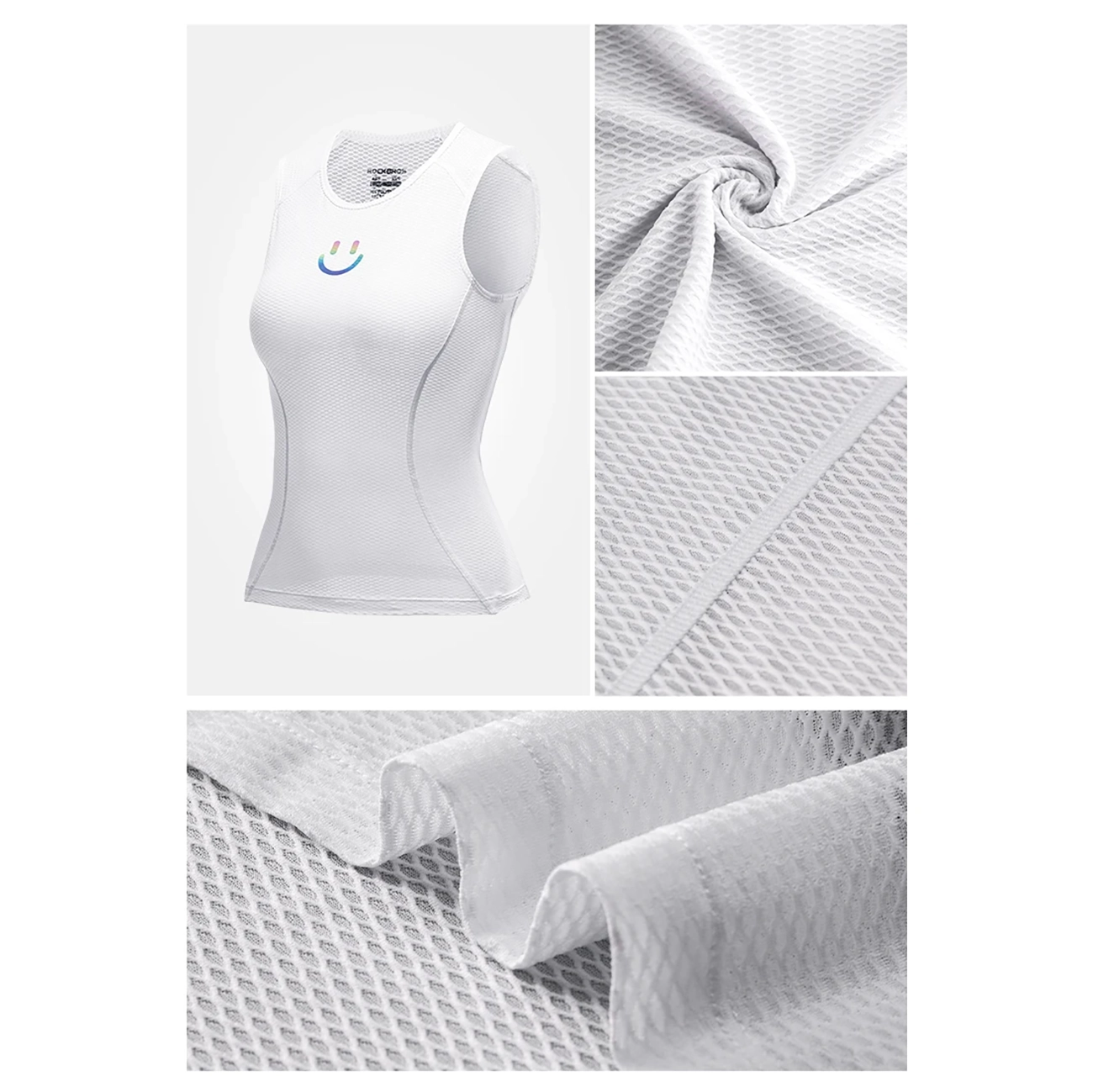 Rockbros YDBX001 Women's Quick-Dry Sleeveless Cycling Jersey M/L - White - imagine 9