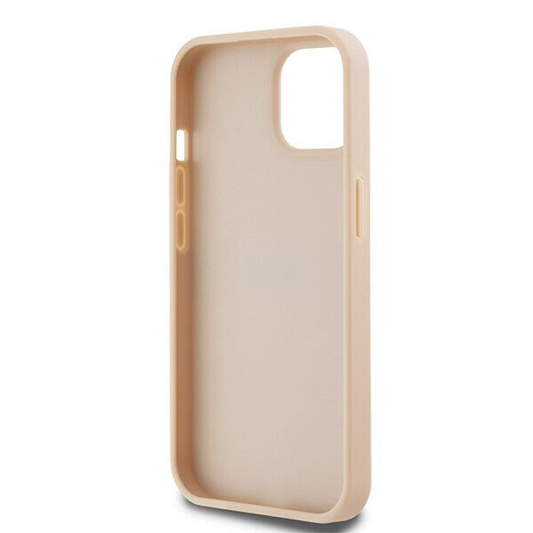 DKNY Leather Mono Stripe & Metal Logo case for iPhone 15 / 14 / 13 - pink - imagine 7