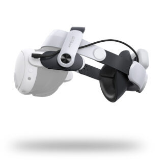 BoboVR M3 Pro Strap for Meta Quest 3 VR Headset + BoboVR B2 Battery - Black and White